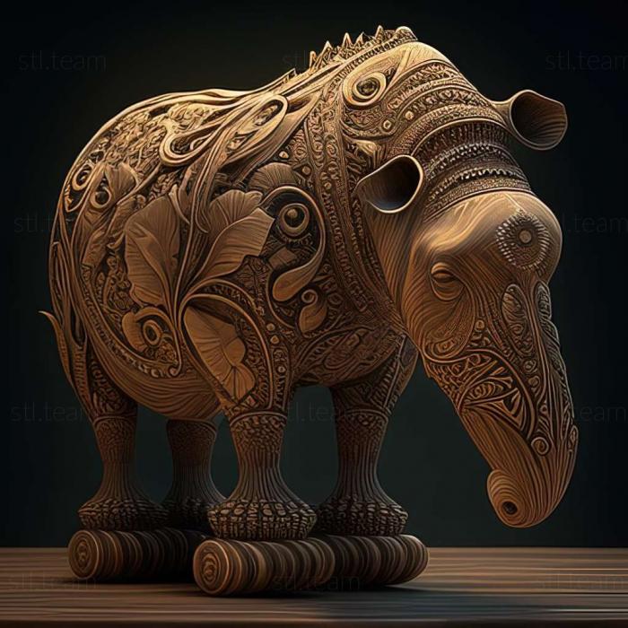 3D model Anna Savelyevna famous animal (STL)